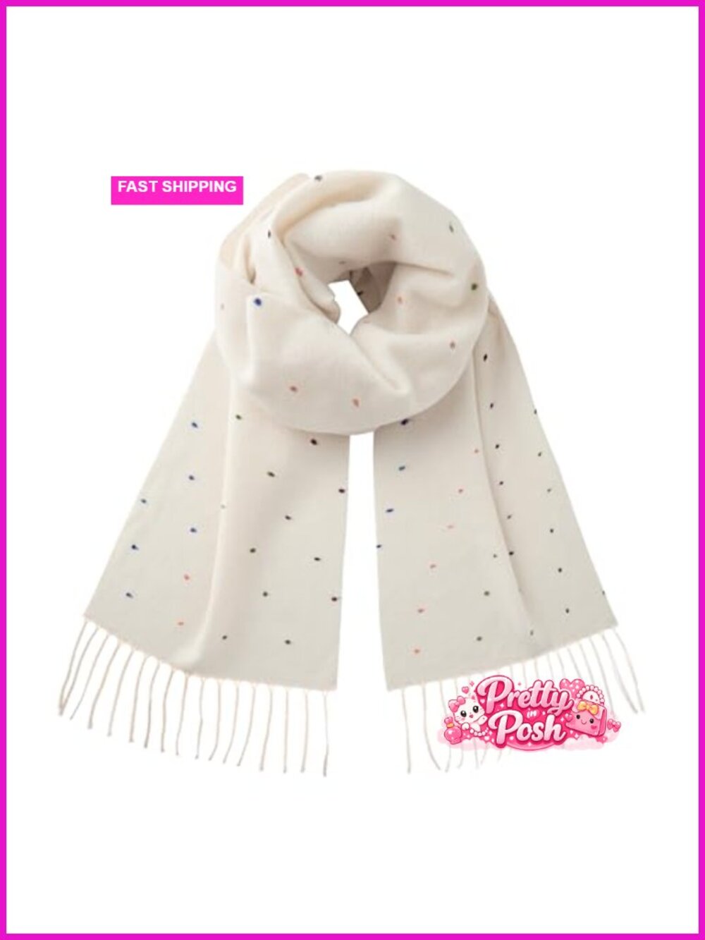Lightweight Ultra-Soft Plaid Scarf with Tassel Fringe Wrap Shawl